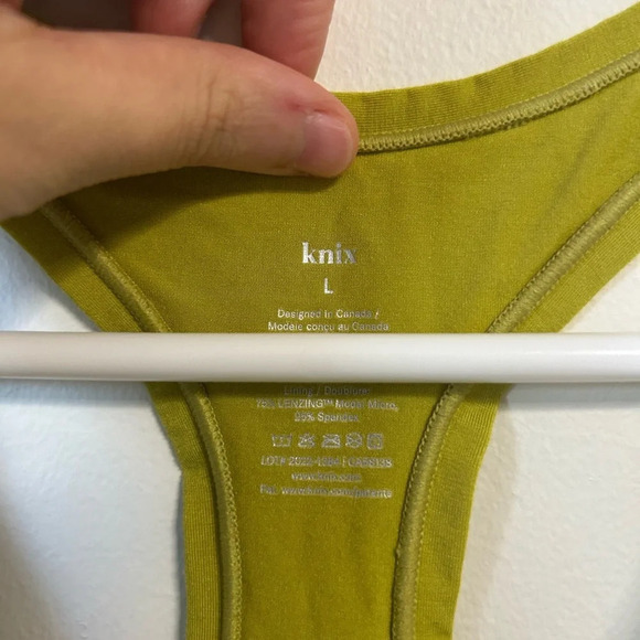 Knix Yellow Luxe Modal Pullover Lounge Bra - Picture 4 of 4